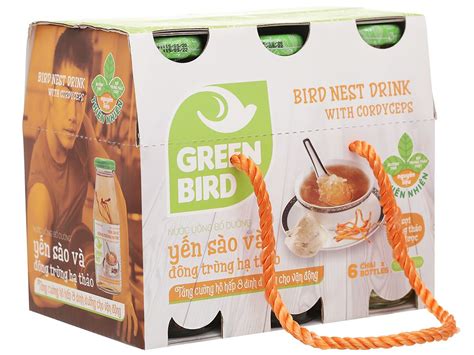6 chai nước yến Green Bird 185ml giá tốt tại Bách hoá XANH