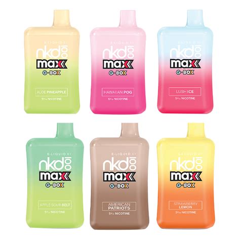 Naked 100 Max GBOX Vape Disposable Kit 5500 Puffs 15ml Vapesourcing