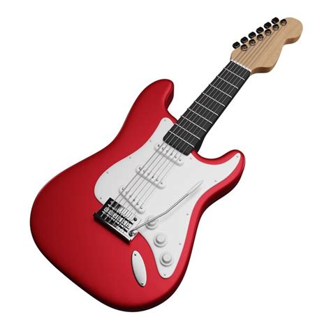 Guitarra Electrica 3d Foto Premium