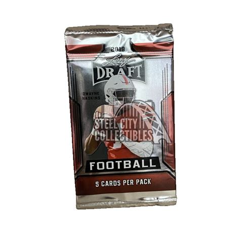 2019 Leaf Draft Football Pack Steel City Collectibles