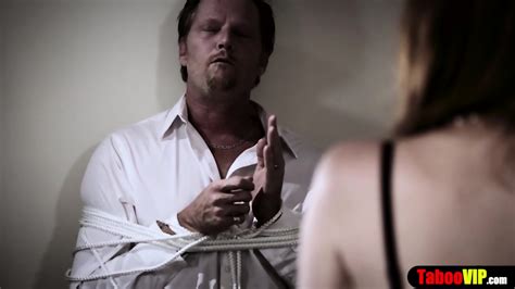 Busty MILF Housewife Cuckolded In Front Of Tied Husband