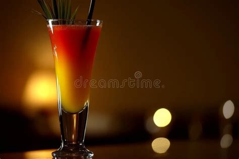Delicious Sex On The Beach Cocktail In A Glass Sitting On The Table Stock Photo Image Of Fresh