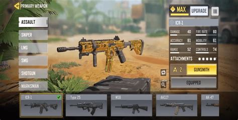 Icr 1 Assault Rifle In Cod Mobile Stats Perks Loadout