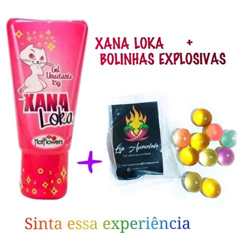Gel Lubrificante Intimo XANA LOKA GEL EXCINTANTE BOLINHAS EXPLOSIVAS SEX SHOP Shopee Brasil