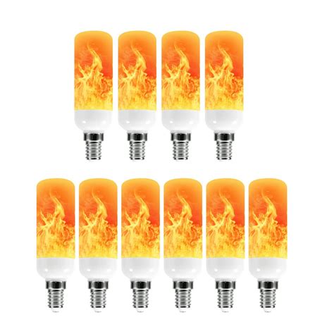 Buy Led Flame Effect Light Bulb E Base W Flickering Light Bulbs