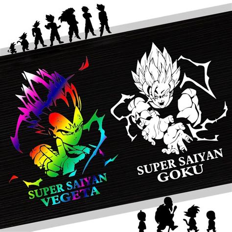 Super Saiyan Vegeta Dragon Ball Car Sticker Keperibadian Kartun Anime