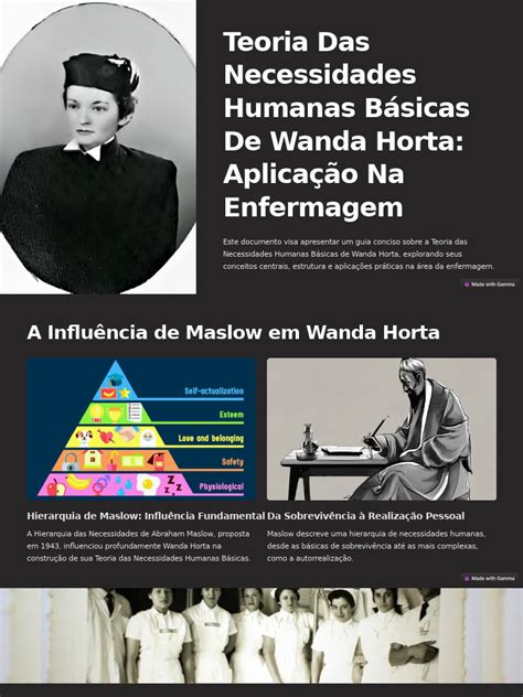 Teoria Das Necessidades Humanas Básicas Wanda Horta - Teoria Das Necessidades Humanas Basicas de Wanda Horta Aplicacao Na ...