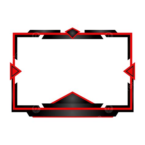 Border Overlay Clipart Png Images Red Webcam Overlays Gaming Border