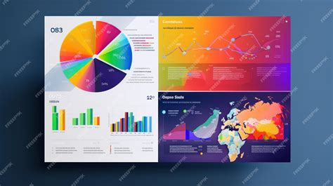 Colorful Infographic Data Charts and Graphs | Premium AI-generated image
