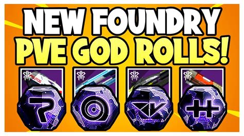 New Umbral Weapons Pve God Roll Guide Foundry Weapon Guide Destiny