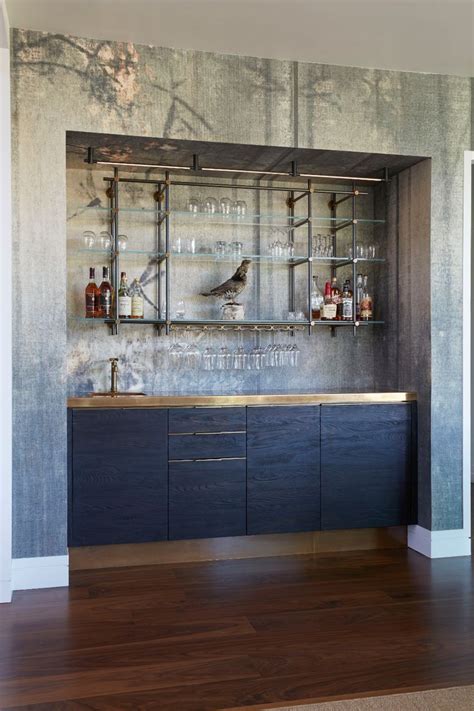 stylish  elegant addition   home  hanging bar cabinet