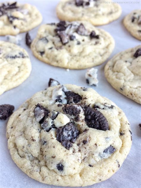 Oreo Cookies & Cream Pudding Cookies - Together as Family