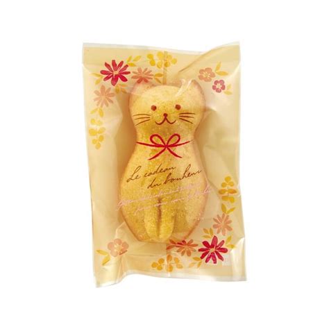 フラワーねこガス袋(ベビーオレンジ) | 食品対応フィルム・袋,個包装袋,脱酸素剤対応 | 洋菓子店向けパッケージ・ラッピング用品のニッコー ...