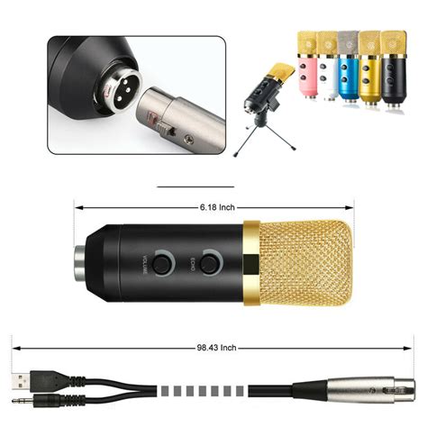 Bakeey MK-F100TL Wired microphone USB Condenser Sound Recording Mic ...