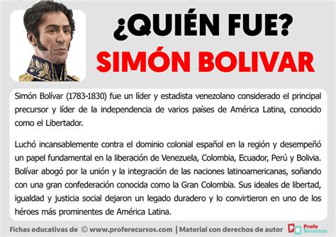 Quién fue Simón Bolivar