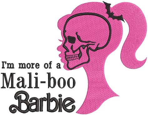 Mali Boo Barbie Embroidery Design Fashion Forward Crafters