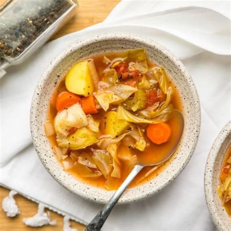 Hearty Cabbage Soup Recipe Vegan From My Bowl