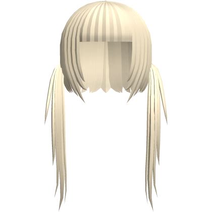 Blonde Emo Blunt Bangs Low Choppy Pigtails Roblox