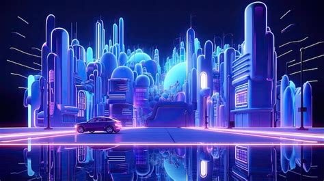 Future City Neon Images Free Download On Freepik