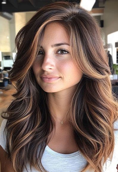 32 Hot Cappuccino Brunette Hair Colour Ideas Caramel Drizzled Chocolate Long Layers