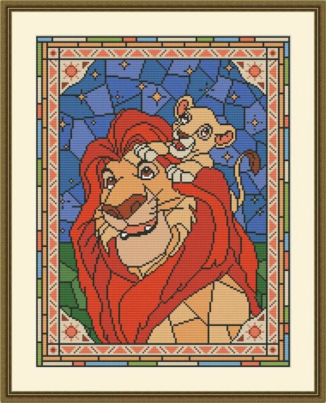 Disney Cross Stitch Pattern Sg022 The Lion King 2 Etsy