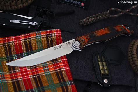 Купить нож Складной нож Финка Сканди (на шайбах), Нокс