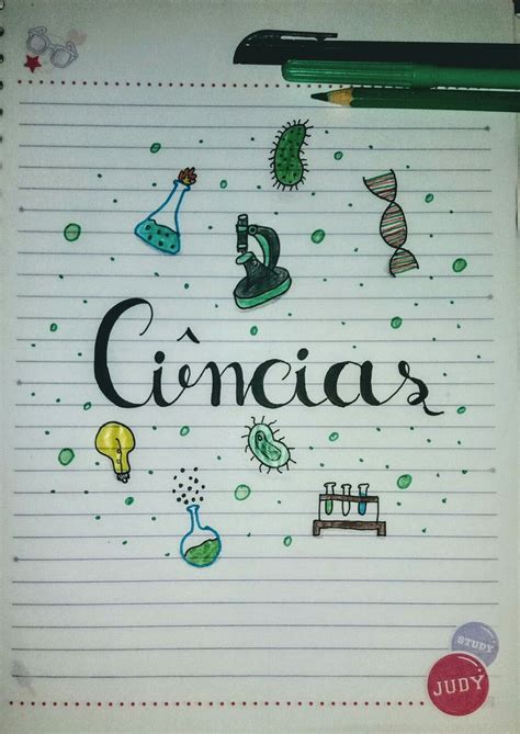 Ideias De Capas De Caderno De Ciencias
