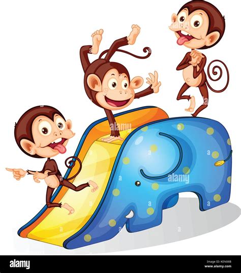 Furry Monkeys Stock Vector Images Alamy