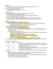 Lecture 9 Species speciation and hybridization.pdf - Speciation 1. What ...