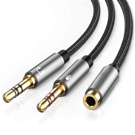 Кабел 3.5мм 4 Pin към 2*3.5мм м- 0.2м HQ - Вами Електрик ЕООД