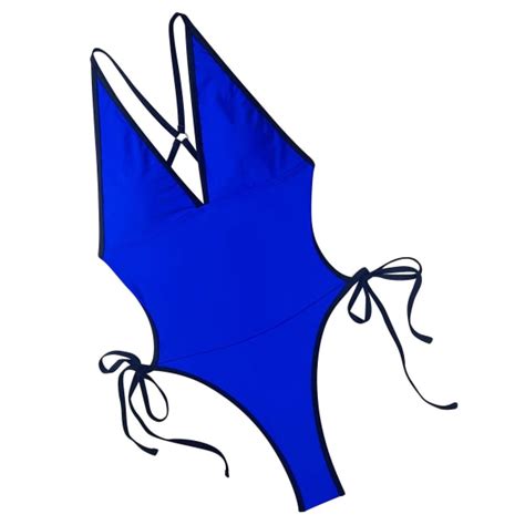 Baddräkt för kvinnor Beach Bodysuit Baddräkt Rem Bikini Baddräkt Dam Backless Baddräkt Enfärgad