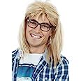 Amazon ALLAURA Garth Wig 90s Guitar Rocker Blonde Mullet Wig