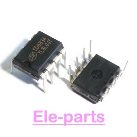 10 PCS SD6834 DIP-8 SD 6834 high voltage MOSFET PFM controller series ...