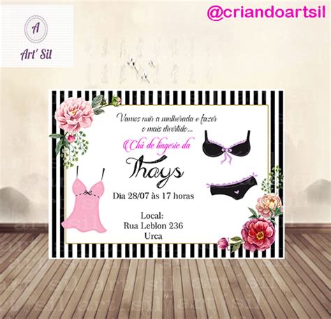 Convite Virtual Ch De Lingerie Elo Produtos Especiais