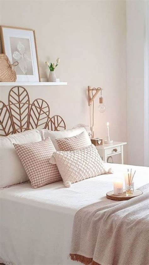 Chambre couleur nude 15 idées et inspirations déco Deco chambre a coucher Idée chambre