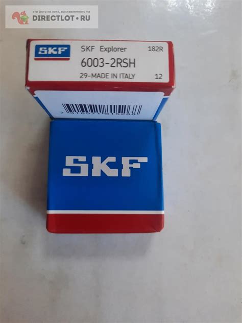 Подшипник SKF 6003-2RSH (35х17х10) аналог 180103 купить в Ижевске цена ...