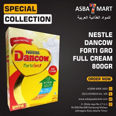 Nestle Dancow Full Cream Fortigro Susu Bubuk Full Cream G Asba