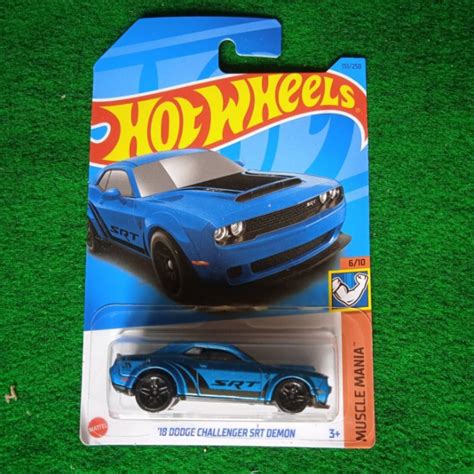 Jual Hot Wheels Hotwheels Dodge Challenger Srt Demon Biru Blue Shopee Indonesia