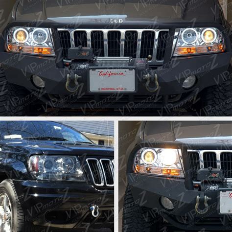 1999 2004 Jeep Grand Cherokee Laredo Limited LED Smoke Halo Projector