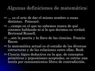 Qu Es La Matem Tica Ppt