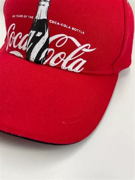 100 YEARS OF The Coca Cola Bottle Cap Hat Adjustable One Size Fits Most