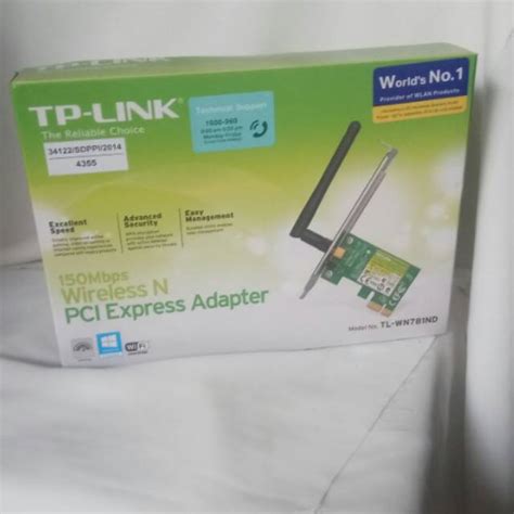 Jual Tplink TL WN 781ND 150mbps wireless pci express adapter tp link ...