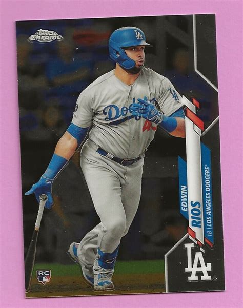 2020 Topps Chrome Edwin Rios RC 95 Los Angeles Dodgers EBay