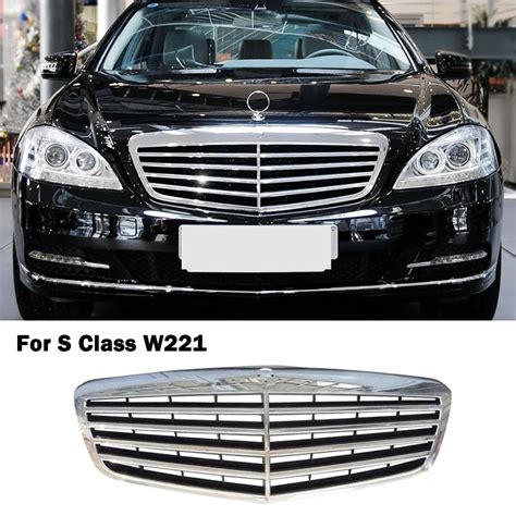 S Class W221 Front Grille Grill Bumper Engine Cooling Grid Parts