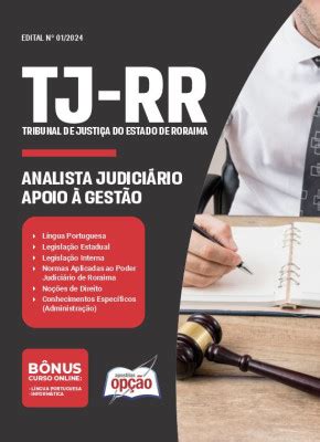 Apostila Tj Rr Analista Judici Rio Apoio Gest O