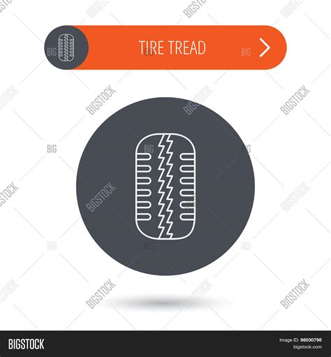 Tire Tread Icon Car Vector And Photo Free Trial Bigstock