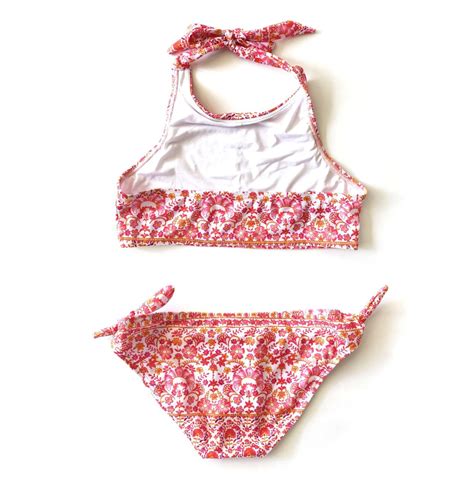 Girls Rio Halter Crop Bikini Set Teen Tween Bon Co Repreve