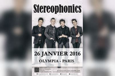 Stereophonics en concert à lOlympia de Paris en 2016 Sortiraparis