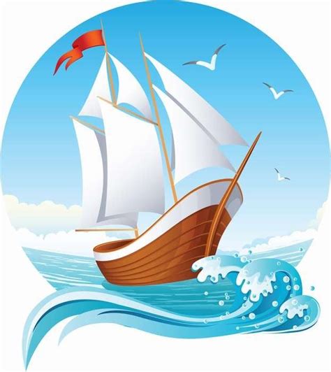 Pin by Ольга on Кораблик | Boat art, Illustration, Ship vector