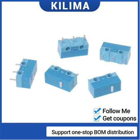 10Pcs Original HUANO White Dot Blue Shell 0.74N Mouse Micro Switch ...